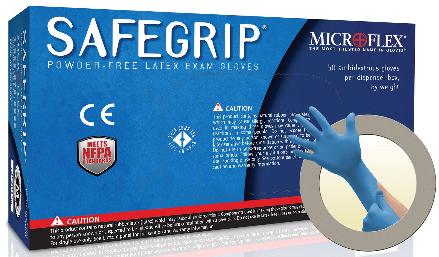 Microflex, Microflex Sg-375-Xl Extra Large Safegrip™ Gloves 50 Count