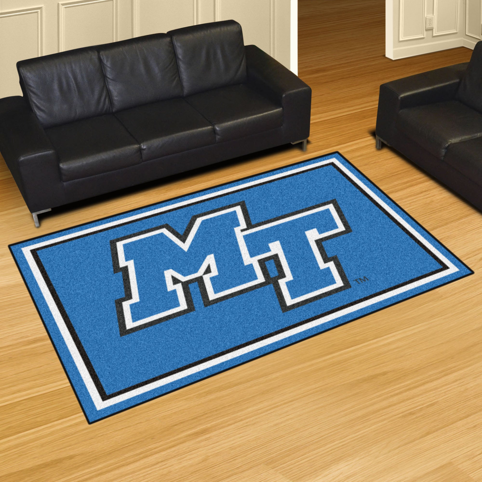 FANMATS, Middle Tennessee State University 5ft. x 8 ft. Plush Area Rug