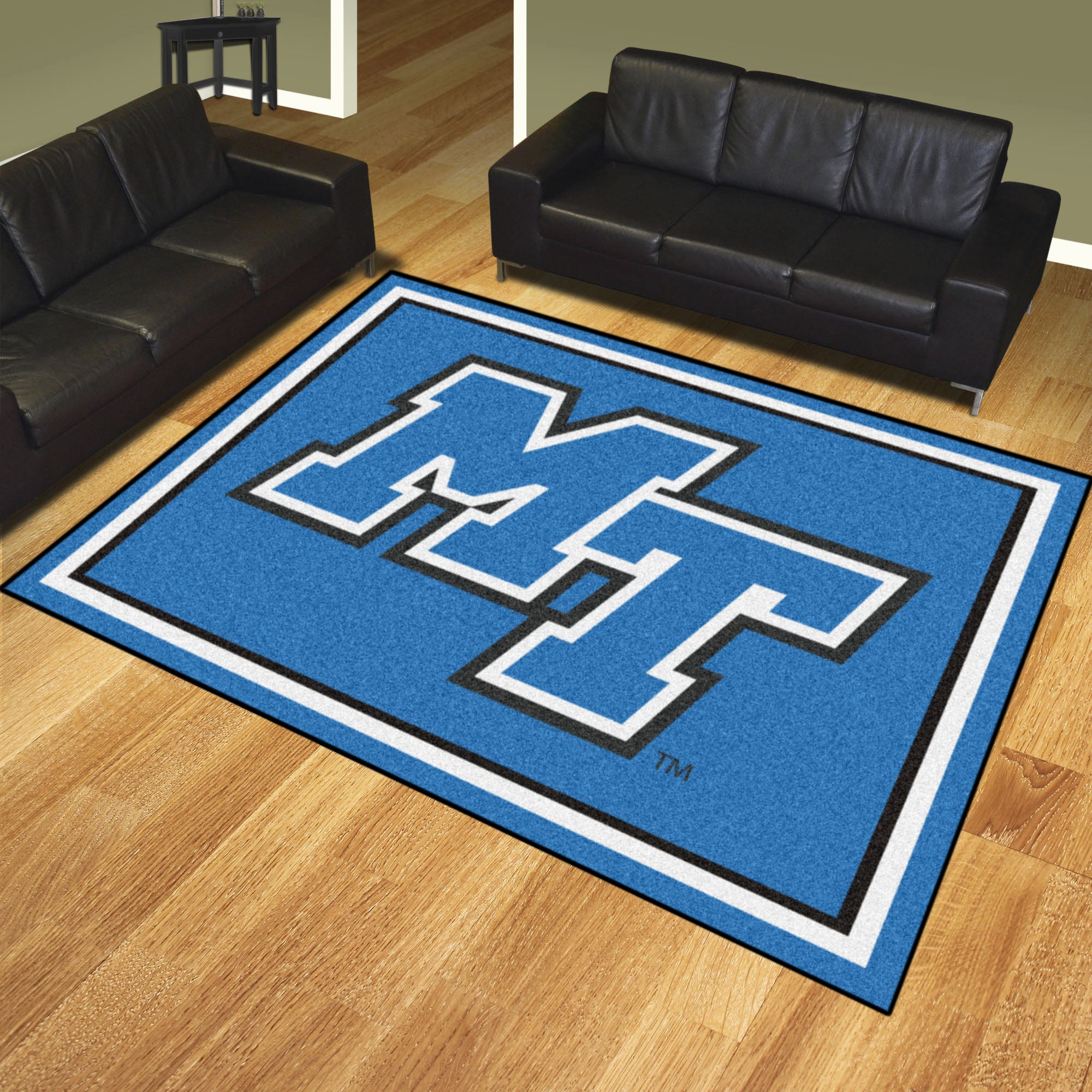 FANMATS, Middle Tennessee State University 8ft. x 10 ft. Plush Area Rug