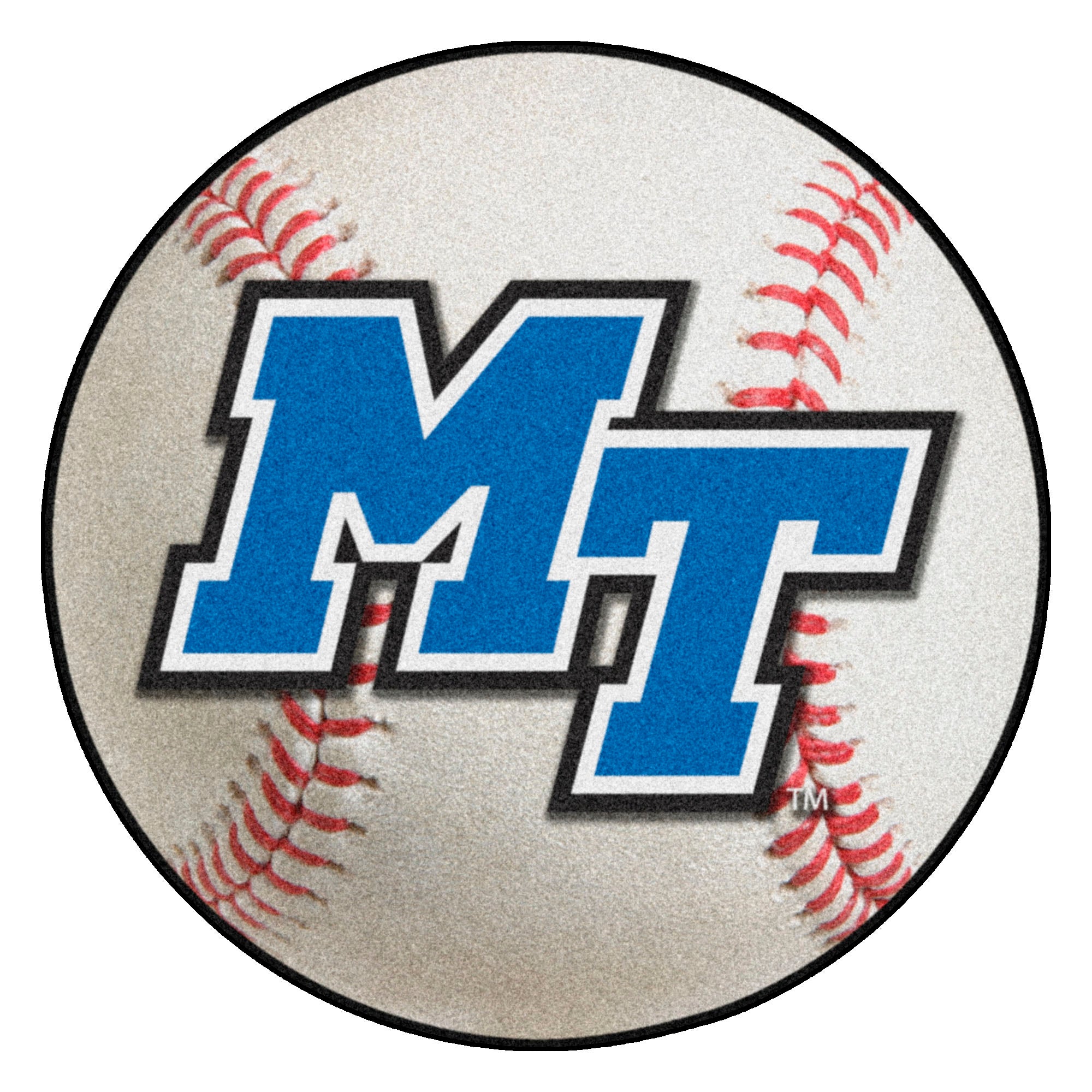 FANMATS, Middle Tennessee State University Baseball Rug - 27in. Diameter
