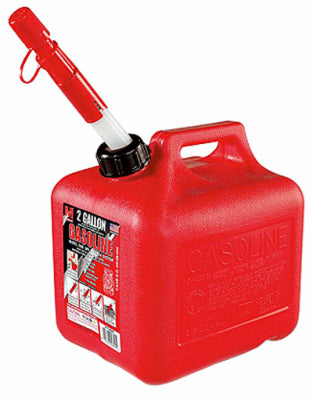 MIDWEST CAN CO, Midwest Can FlameShield Safety System Plastic Gas Can 2 gal