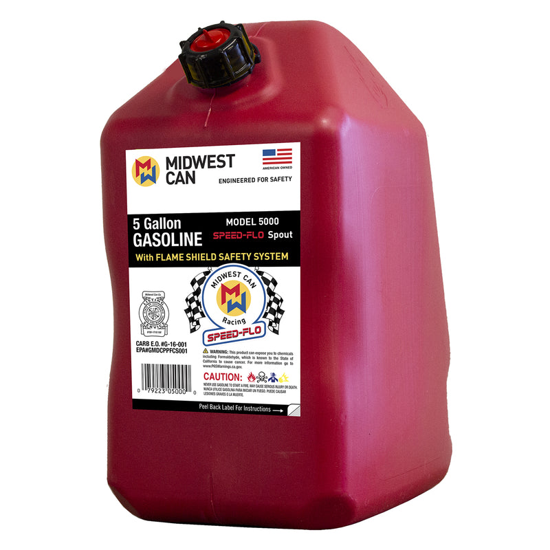 MIDWEST CAN CO, Midwest Can Plastic Gas Can 5 gal