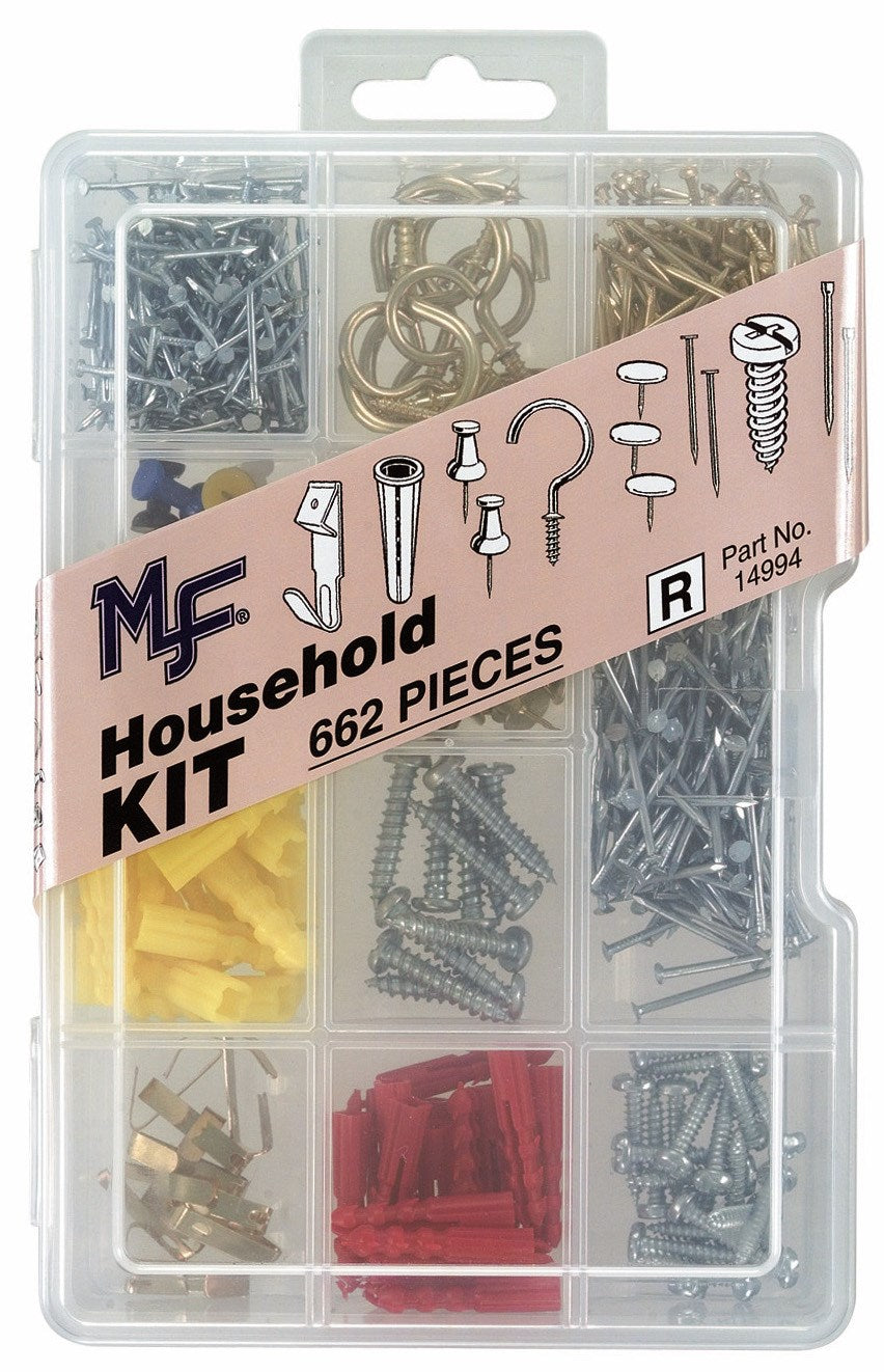 Midwest Fastener, Midwest Fastener 14994 662 Piece Household Assortment Kit