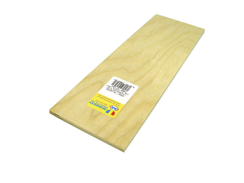SAUNDERS MIDWEST LLC, Midwest Products 4 in. W x 12 in. L x 1/4 in. Plywood (Pack of 3)