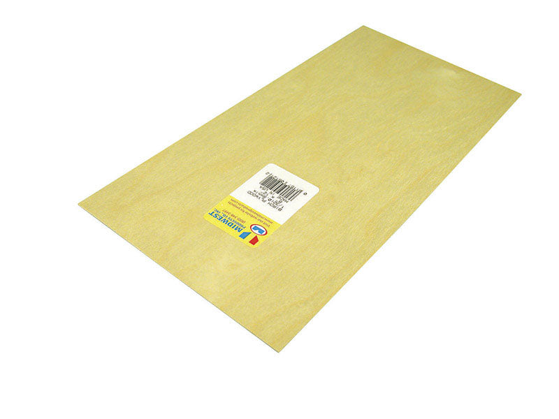 SAUNDERS MIDWEST LLC, Midwest Products 6 in. W x 12 in. L x 1/32 in. Plywood (Pack of 6)