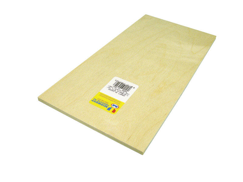 SAUNDERS MIDWEST LLC, Midwest Products 6 in. W x 12 in. L x 1/4 in. Plywood (Pack of 3)