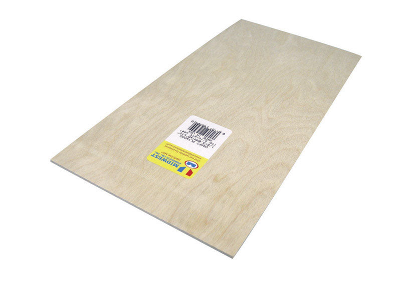 SAUNDERS MIDWEST LLC, Midwest Products 6 in. W x 12 in. L x 1/8 in. Plywood (Pack of 6)