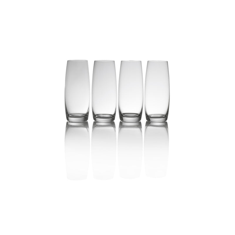 LIFETIME BRANDS CORPORATION, Mikasa 9 oz Clear Crystal Stemless Champagne Flutes