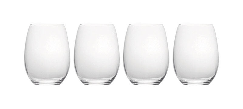 LIFETIME BRANDS CORPORATION, Mikasa Julie 19-3/4 oz Clear Crystal Stemless Wine Glass