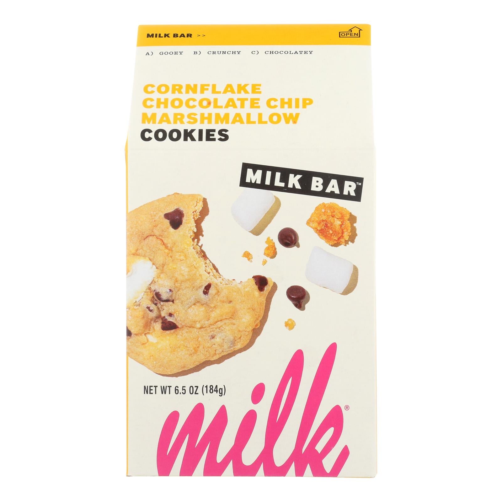 Milk Bar, Milk Bar - Cookies Crnflk Cchp Marsh - Case of 8-6.5 OZ (Pack of 8)