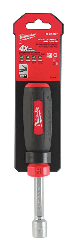 Milwaukee, Milwaukee  13 mm Metric  Hollow Shaft Nut Driver  7 in. L 1 pc.