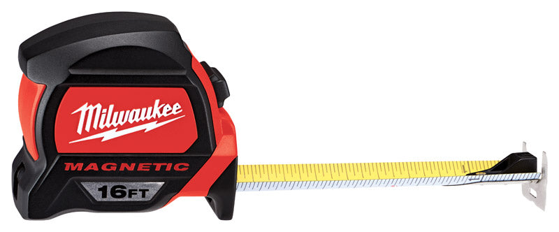 Milwaukee, Milwaukee  16 ft. L x 1.83 in. W Magnetic Tape Measure  Red  1 pk