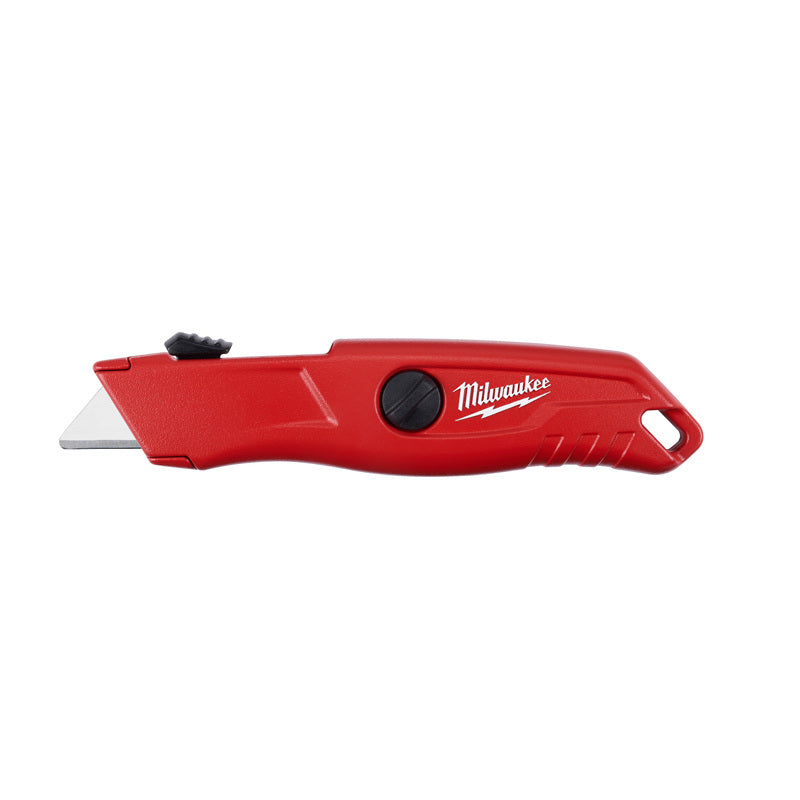 Milwaukee Electric Tool Corp, Milwaukee  5-3/4 in. Self-Retracting  Safety Knife  Red  1 pk