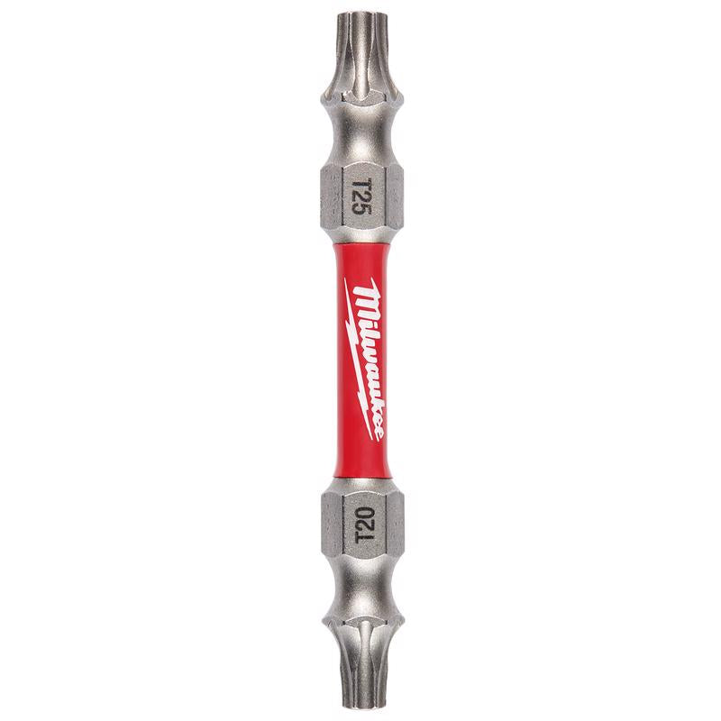 Milwaukee Electric Tool Corp, Milwaukee  SHOCKWAVE  Torx  T20/T25   x 2-3/8 in. L Impact Double-Ended Power Bit  Steel  1 pc.