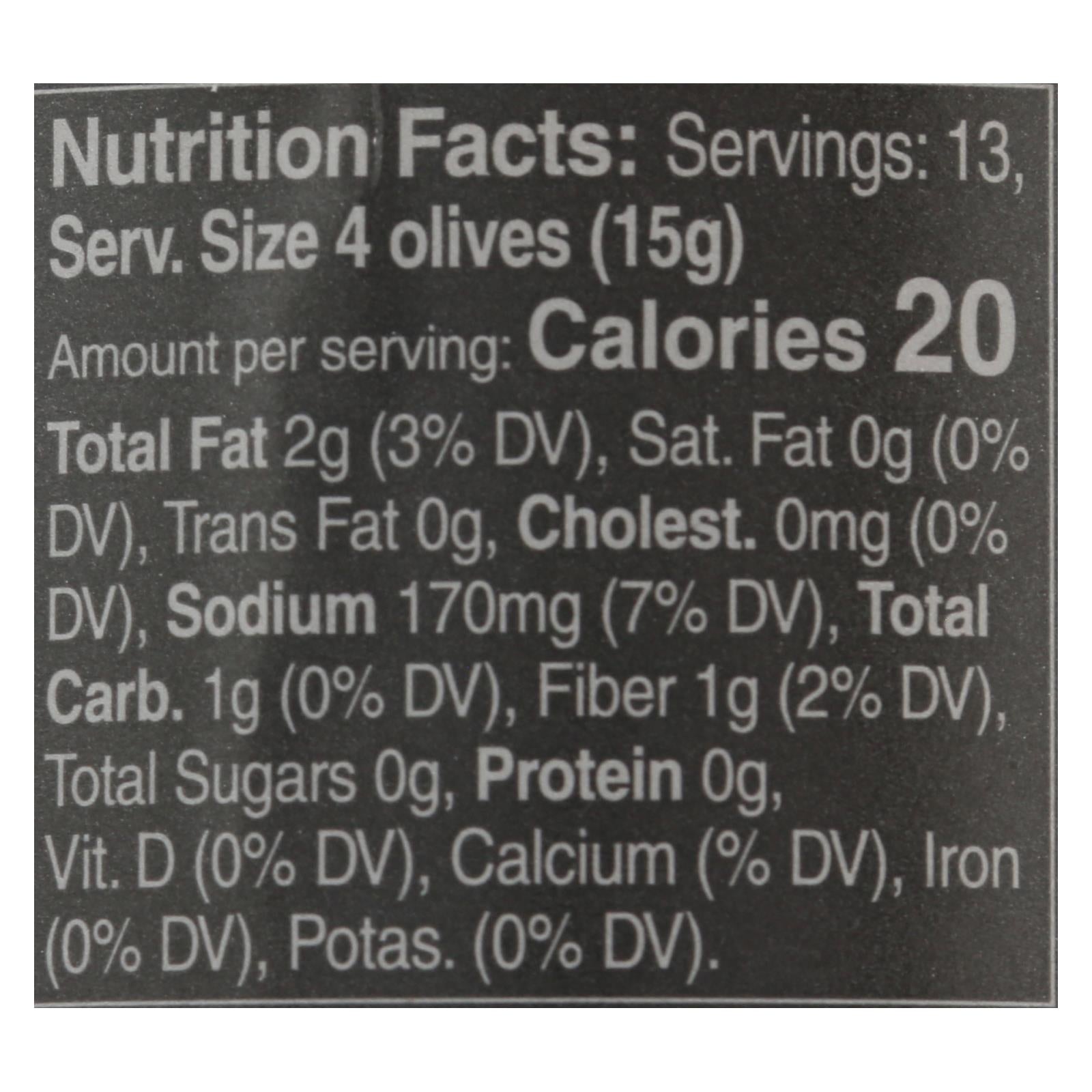 Mina, Mina - Olives Green Pitted - Case of 6 - 12.5 OZ (Pack of 6)