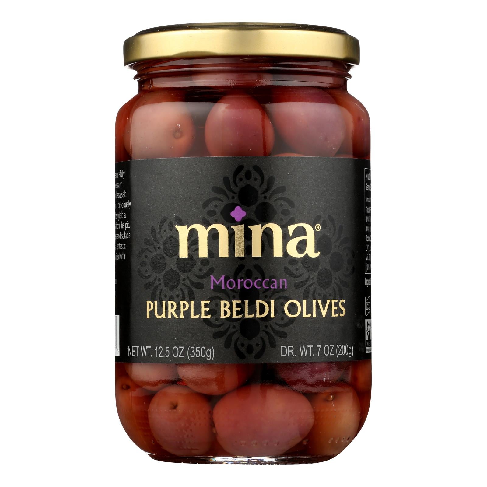 Mina, Mina - Olives Purple Beldi - Case of 6 - 12.5 OZ (Pack of 6)