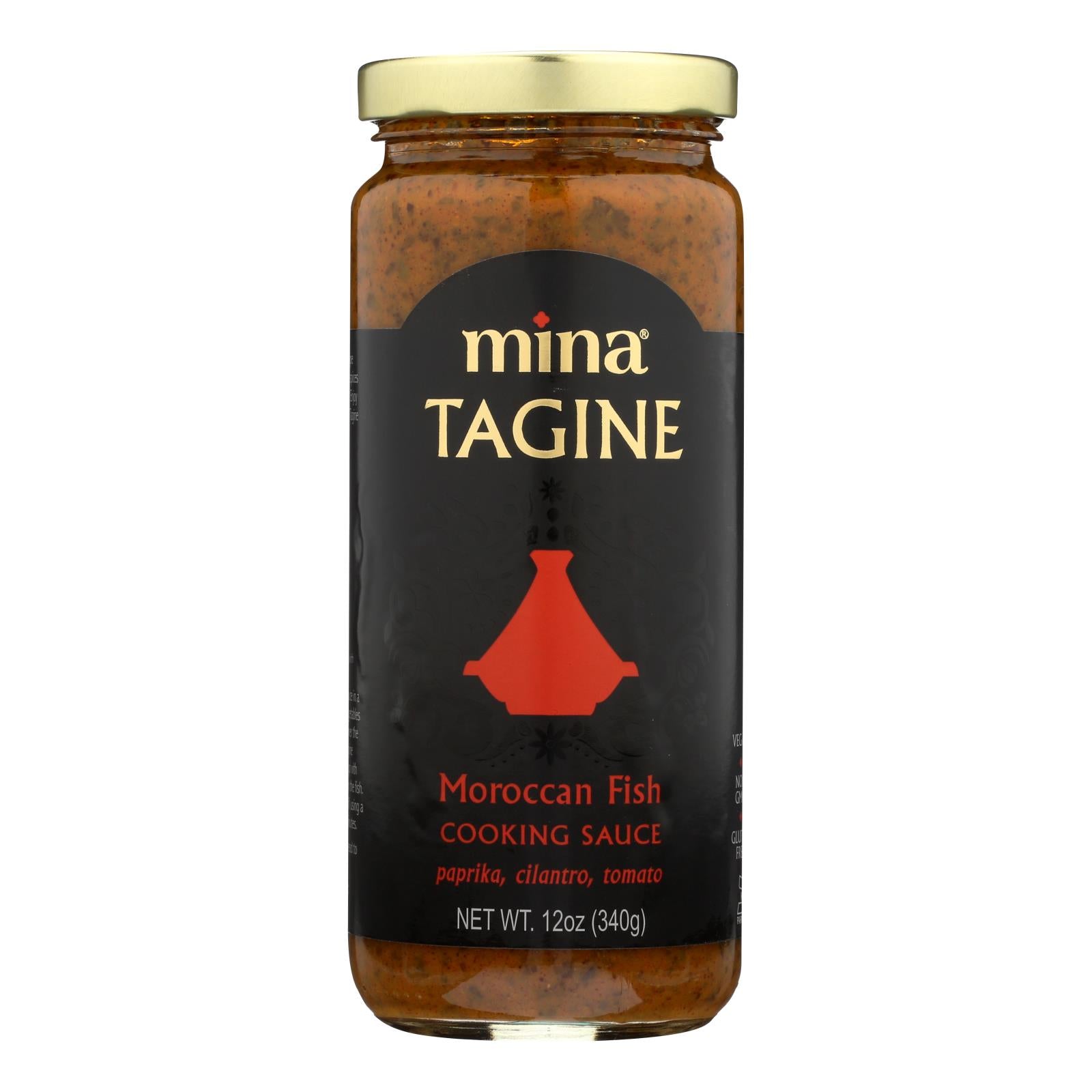 Mina, Mina's Moroccan Fish Tagine Sauce  - Case of 6 - 12 OZ (Pack of 6)