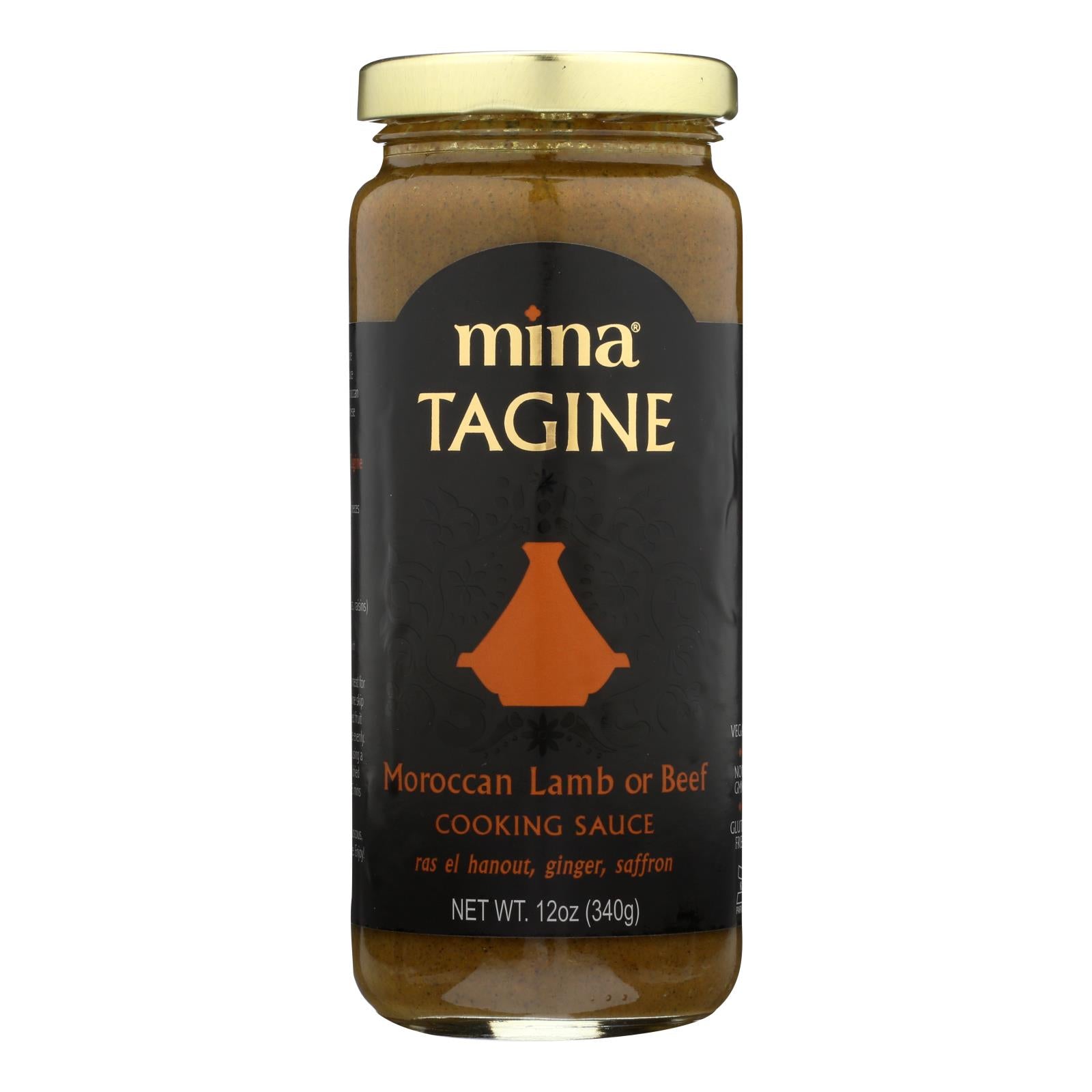 Mina, Mina's Moroccan Lamb Or Beef Tagine Sauce  - Case of 6 - 12 OZ (Pack of 6)