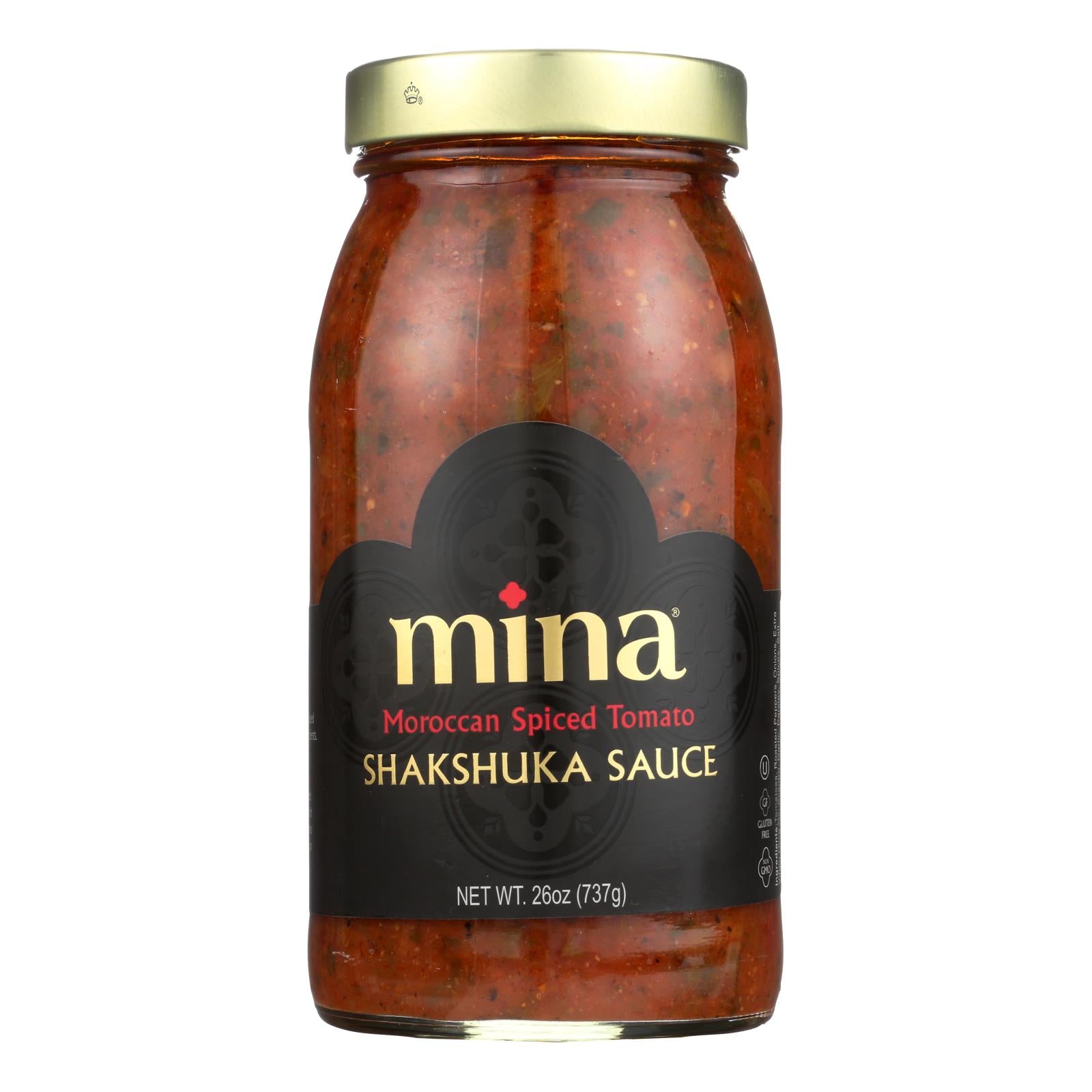 Mina, Mina's Shakshuka Sauce With Moroccan Spiced Tomato  - Case of 6 - 26 OZ (Pack of 6)