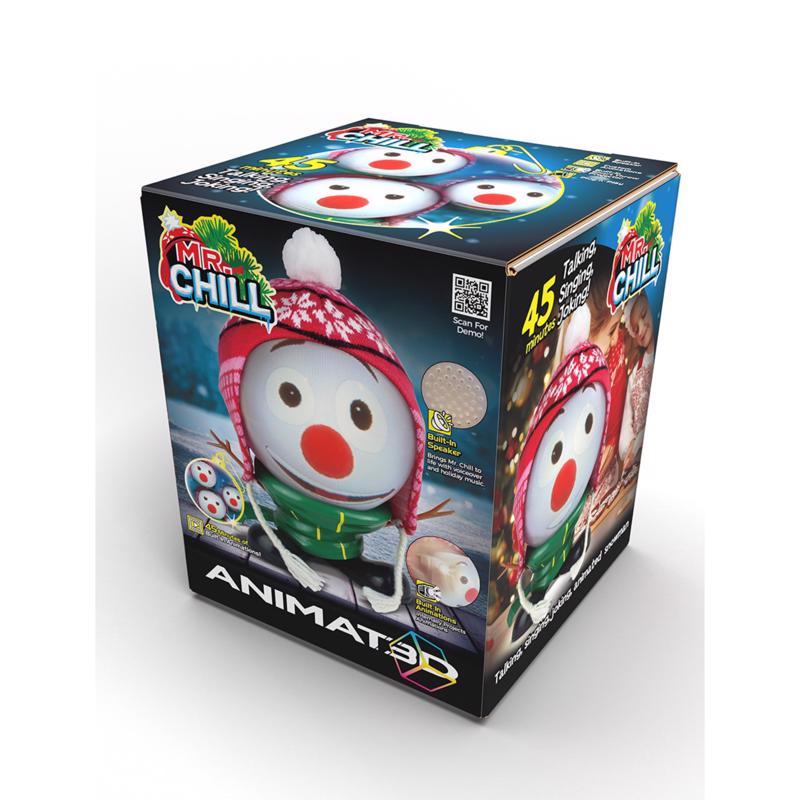 MINDSCOPE PRODUCTS, Mindscope Animat3D Multicolored Mr. Chill Snowman Indoor Christmas Decor 10 in.