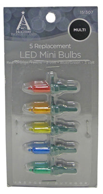 Inliten Llc-Import, Mini Christmas Lights LED Replacement Bulb, Multi-Color, 5-Pk.