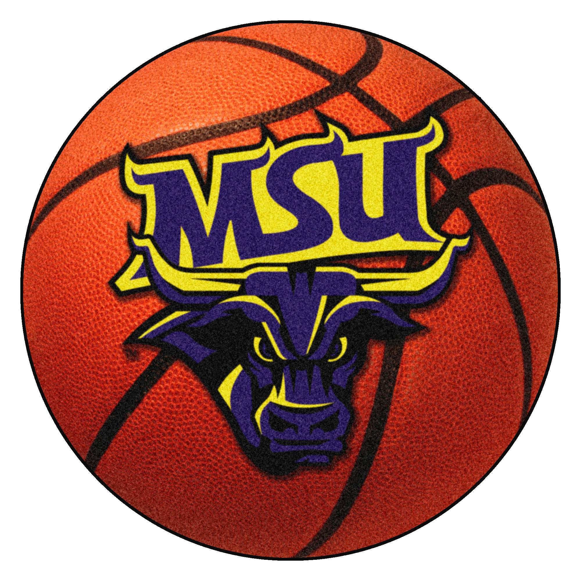 FANMATS, Minnesota State University - Mankato Basketball Rug - 27in. Diameter