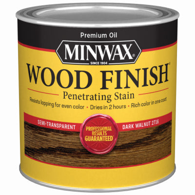 MINWAX, Minwax 22716 1/2 Pint Dark Walnut Wood Finish® Interior Wood Stain (Pack of 4)