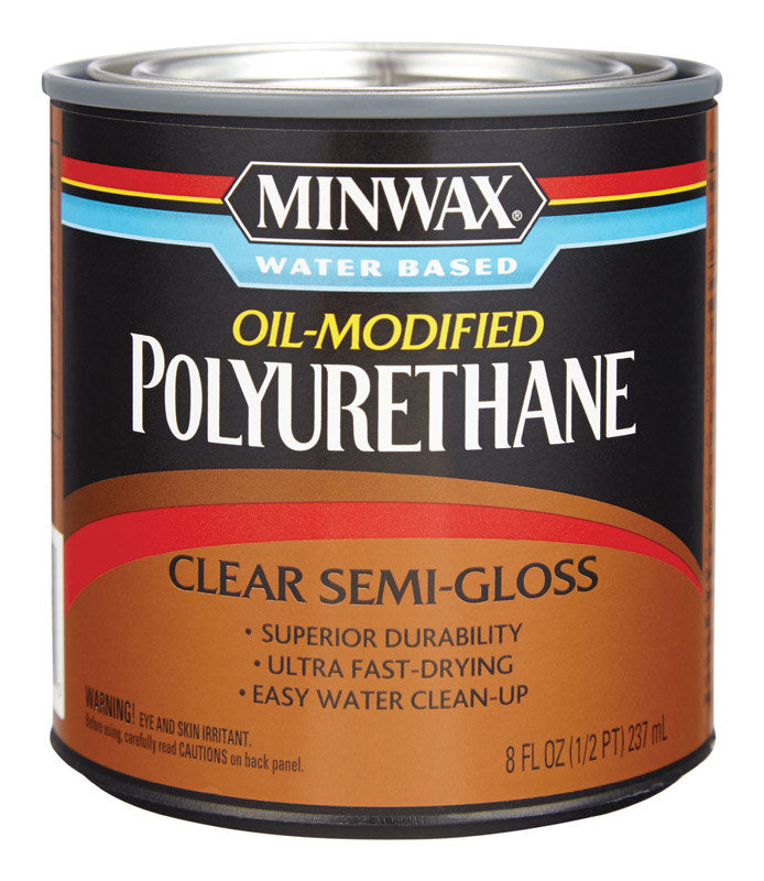 MINWAX, Minwax 23020 1/2 Pint Minwax Water Based Polyurethane (Pack of 4)