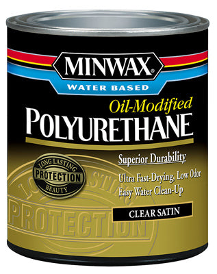 MINWAX, Minwax 23025 1/2 Pint Minwax Water Based Polyurethane (Pack of 4)