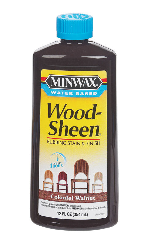 MINWAX, Minwax 30443 12 Oz Colonial Walnut Water Based WoodSheen Wood Stain (Case of 6)