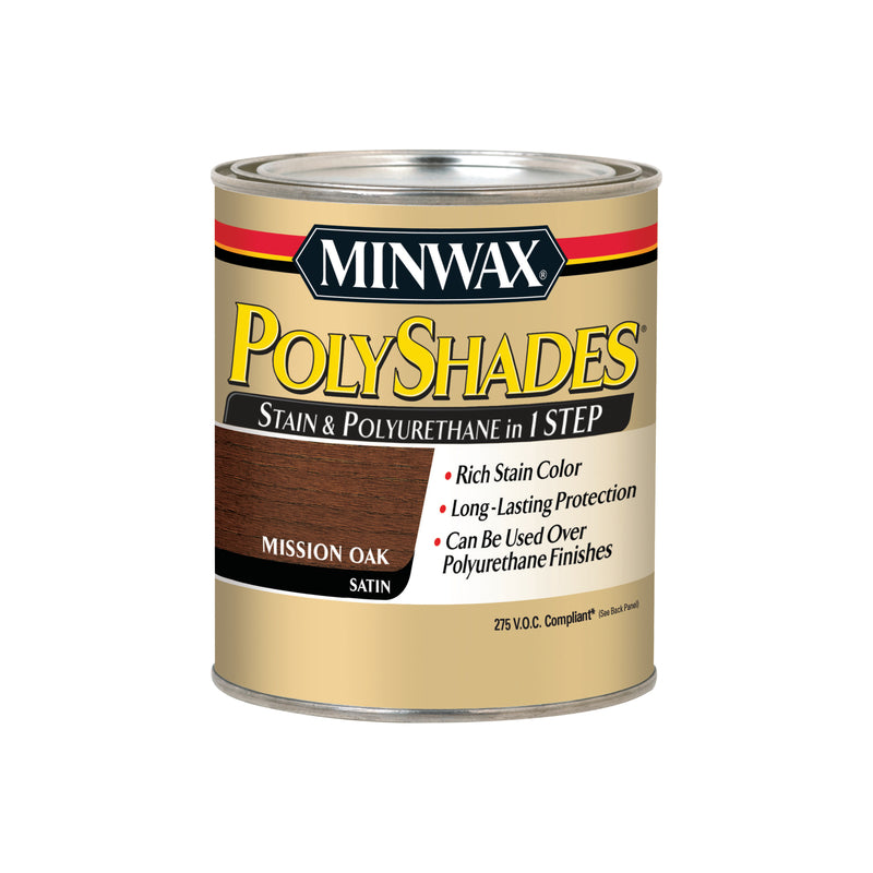 MINWAX, Minwax 61985 1 Quart Mission Oak Polyshades® Satin Wood Stain (Case of 4)