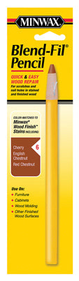 MINWAX, Minwax Blend-Fil No.6 Cherry, English Chestnut, Red Chestnut Wood Pencil 0.8 oz