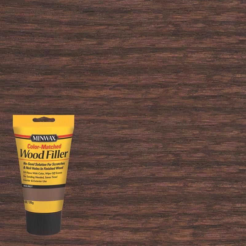 MINWAX, Minwax Color-Matched Walnut Wood Filler 6 oz