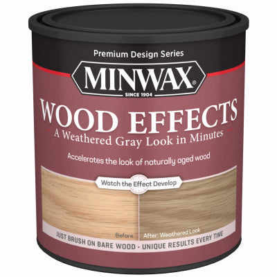 MINWAX, Minwax Design Series Wood Effects Semi-Transparent Weathered Gray Water-Based Weathered Wood Acceler (Pack of 4)