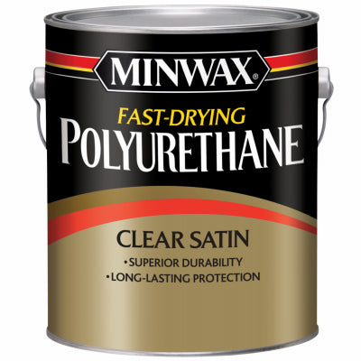 MINWAX, Minwax Fast-Drying Polyurethane Satin Clear Oil-Based Fast-Drying Polyurethane 1 gal (Pack of 2)