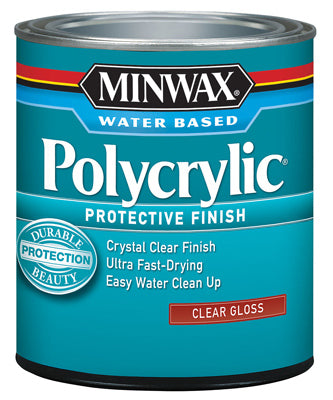 MINWAX, Minwax Gloss Clear Polycrylic 1 qt.