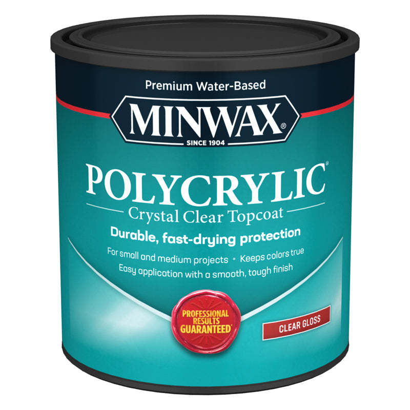 MINWAX, Minwax Gloss Clear Polycrylic 1 qt.
