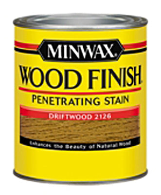 MINWAX, Minwax Oil-Based Semi-Transparent Driftwood Low VOC g/L Wood Stain 31-37 sq. ft. (Pack of 4)