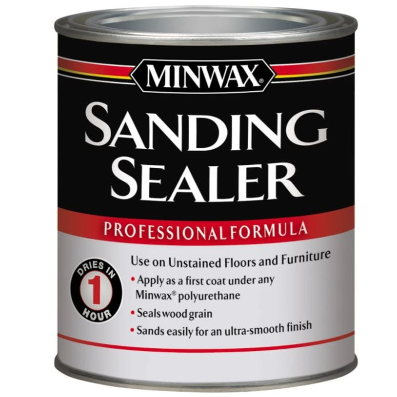 MINWAX, Minwax Sanding Sealer Satin Clear Water-Based Sanding Sealer 1 qt (Pack of 4)