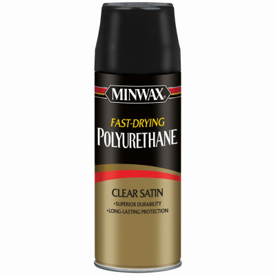 MINWAX, Minwax Satin Clear Fast Drying Polyurethane Spray 11.5 oz. (Pack of 6)