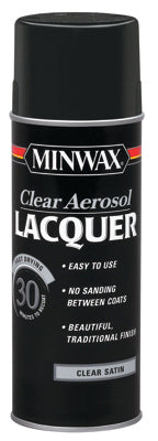 MINWAX, Minwax Satin Clear Lacquer 12.25 oz. (Pack of 6)