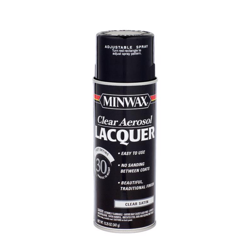 MINWAX, Minwax Satin Clear Lacquer 12.25 oz. (Pack of 6)