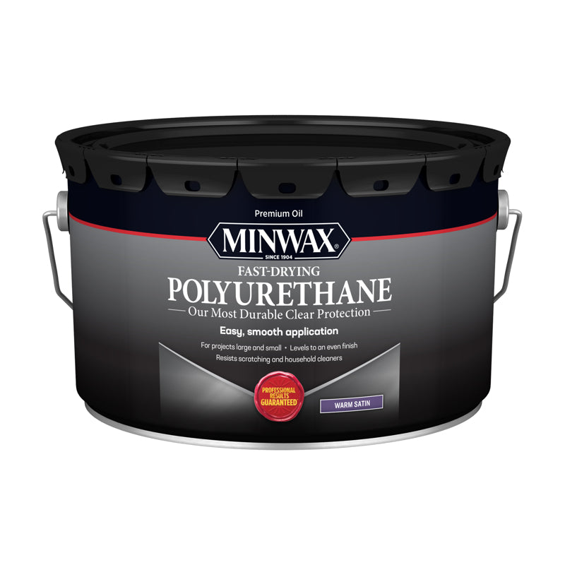 MINWAX, Minwax Satin Clear Oil-Based Fast-Drying Polyurethane 2.5 gal