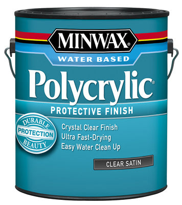 MINWAX, Minwax Satin Clear Polycrylic 1 gal. (Pack of 2)