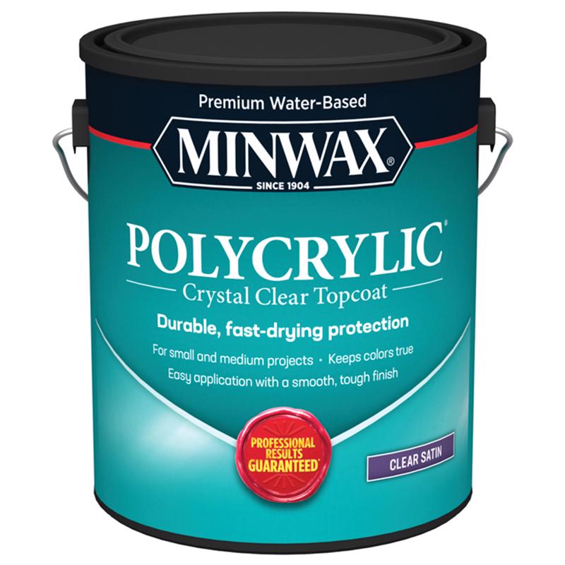 MINWAX, Minwax Satin Clear Polycrylic 1 gal. (Pack of 2)