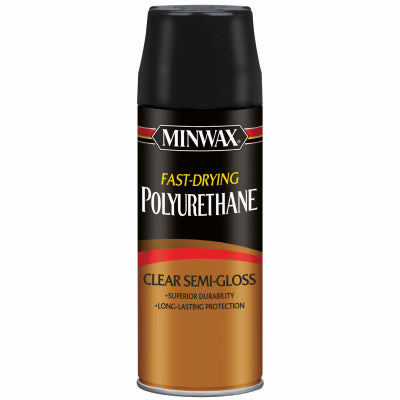 MINWAX, Minwax Semi-Gloss Clear Fast-Drying Polyurethane 11.5 oz. (Pack of 6)