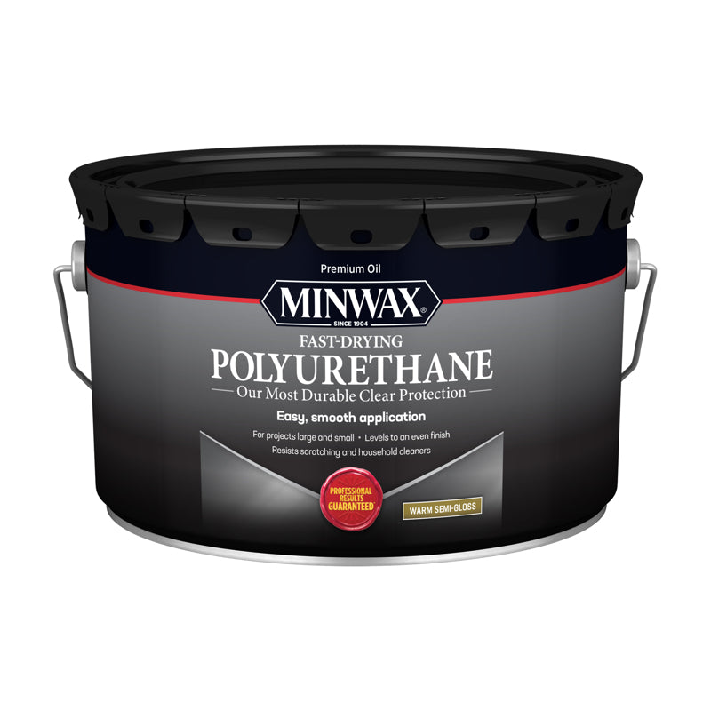 MINWAX, Minwax Semi-Gloss Clear Oil-Based Fast-Drying Polyurethane 2.5 gal