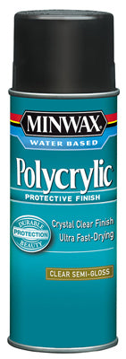 MINWAX, Minwax Semi-Gloss Clear Polycrylic 11.5 Oz. (Pack Of 6)