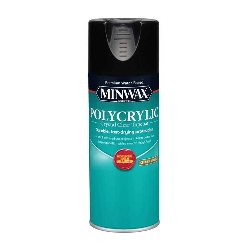 MINWAX, Minwax Semi-Gloss Clear Polycrylic 11.5 Oz. (Pack Of 6)