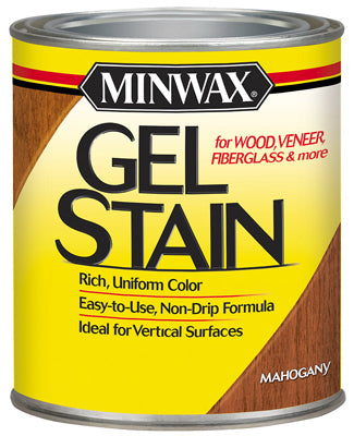 MINWAX, Minwax Semi-Transparent Mahogany Oil-Based Gel Stain 1 qt